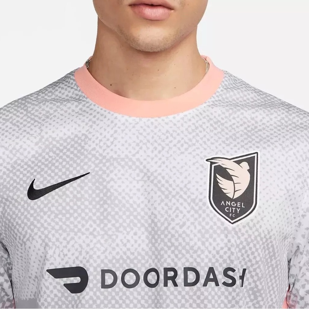 Nike Angel City FC 2023 Away Men Jersey Soccer MLS Doordash FD1222-101 Size XXL